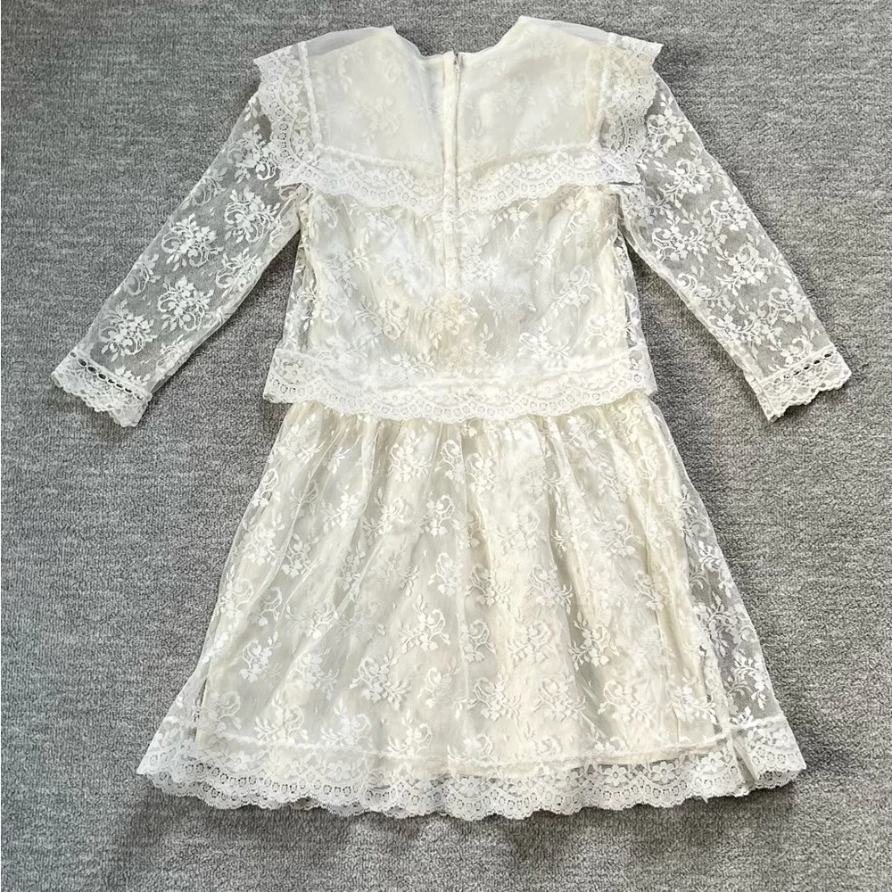 Jessica McClintock Bridal Lace Dress - Picture 2 of 5